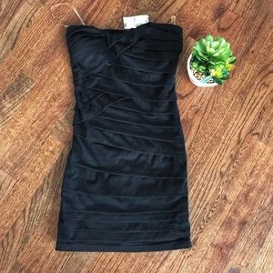 Small Mandee Black tube top dress NWT